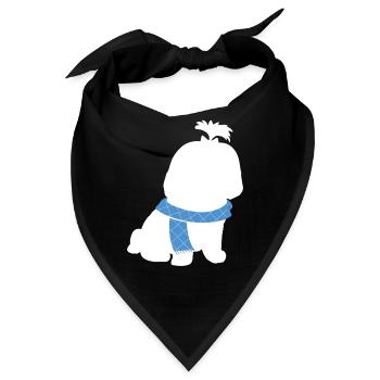Shih Tzu - Bandana - Schwarz - Vorne