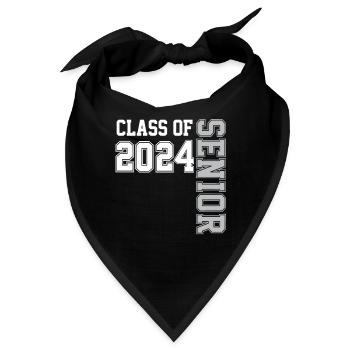 Klasse von 2024 Senior Jahr 24. - Bandana - Schwarz - Vorne