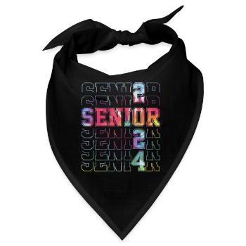 Klasse von 2024 Senior Jahr 24. - Bandana - Schwarz - Vorne