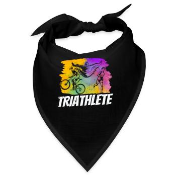 Triathlet Triathletin Triathlons Sport Triathlon - Bandana - Schwarz - Vorne