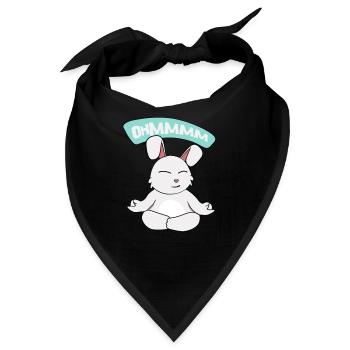 Ohmmm Yoga Osterhase I Meditation Entspannung - Bandana - Schwarz - Vorne