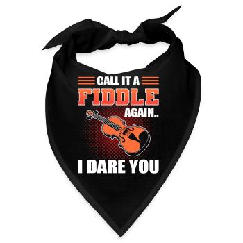 Call It A Fiddle Again I Dare You Violinist - Bandana - Schwarz - Vorne