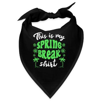 Das ist mein Spring Break T-Shirt Spring Break - Bandana - Schwarz - Vorne