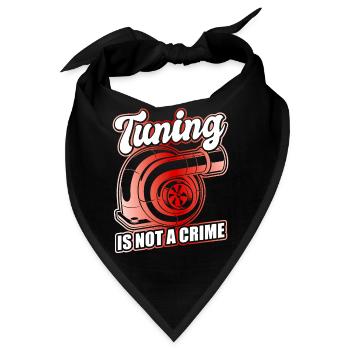 Auto Tuner, KFZ Mechaniker, Racing Car, Tuning - Bandana - Schwarz - Vorne