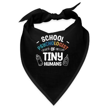 Schulpsychologe von winzigen Menschen Psychologen - Bandana - Schwarz - Vorne