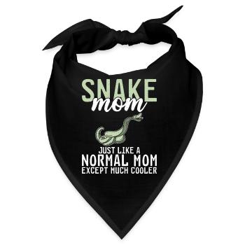 Schlange Geschenk Schlangenliebhaber - Bandana - Schwarz - Vorne