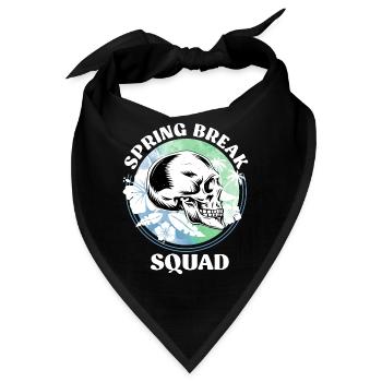 Spring Break Squad Sommerurlaub Spring Break - Bandana - Schwarz - Vorne