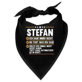 Stefan - Bandana - Schwarz - Vorne