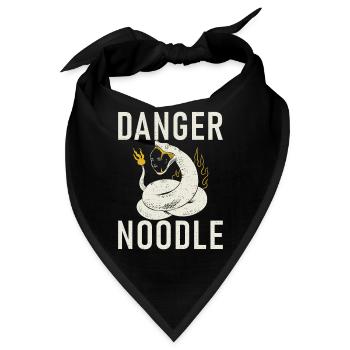 Schlange Geschenk Schlangenliebhaber - Bandana - Schwarz - Vorne