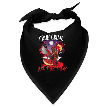True Crime Murder Spy Crime Interest Gift Idea - Bandana - Schwarz - Vorne