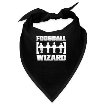 Awesome Foosball Wizard Ein Tischfußballspieler - Bandana - Schwarz - Vorne