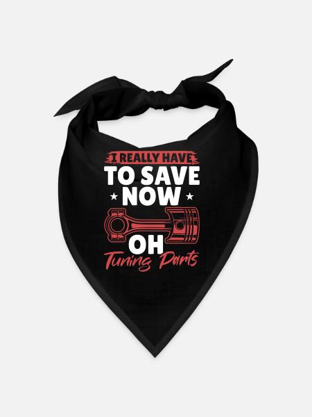 OH! Tuningteile Mechaniker Oldtimer Bastler Tuning - Bandana - Schwarz