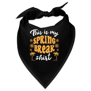 Das ist mein Spring Break T-Shirt Spring Break - Bandana - Schwarz - Vorne