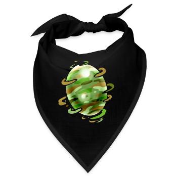 Camouflage Painted Easter Egg For Egg Hunt On - Bandana - Schwarz - Vorne