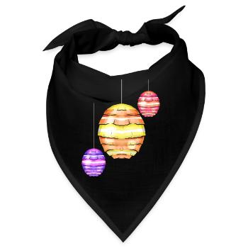 Egg Shaped Lanterns Easter Decoration For Easter - Bandana - Schwarz - Vorne