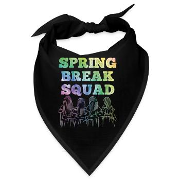 Spring Break Squad Sommerferien Spring Break - Bandana - Schwarz - Vorne