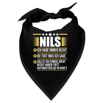 Nils - Bandana - Schwarz - Vorne