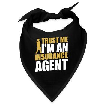 Versicherungsagent Gutachter Versicherungsmakler - Bandana - Schwarz - Vorne