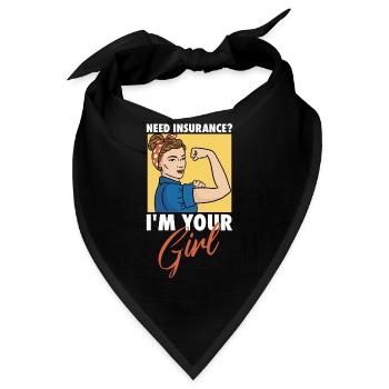Versicherungsagent Gutachter Versicherungsmakler - Bandana - Schwarz - Vorne