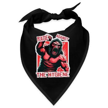 Affenmenschen-Rebellion: Wut gegen die Hygiene - Bandana - Schwarz - Vorne