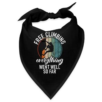 Free Climbing Bergsteiger & Bouldern Freeclimbing - Bandana - Schwarz - Vorne