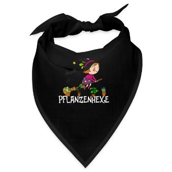 Pflanzenhexe Pflanzen Hexe Zauberei Hexen - Bandana - Schwarz - Vorne