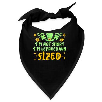 Nicht klein nur Leprechaun Size St. Patrick’s Day - Bandana - Schwarz - Vorne