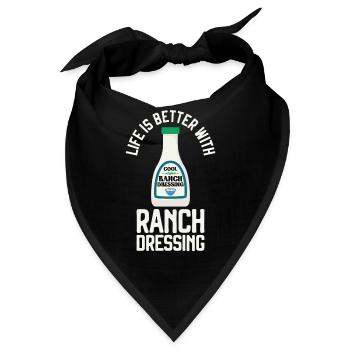 Ranch -Dressing -Ranch -Salatdressing - Bandana - Schwarz - Vorne