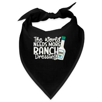 Ranch -Dressing -Ranch -Salatdressing - Bandana - Schwarz - Vorne