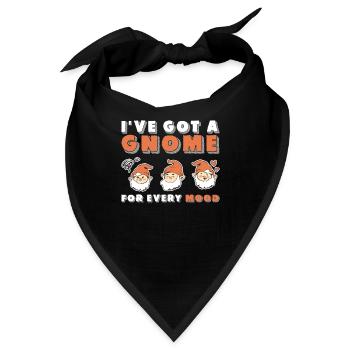 Gnome Gardening For Every Mood Funny Garden Dwarf - Bandana - Schwarz - Vorne