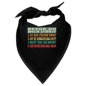 Heimwerker Geschenkidee Handwerker - Bandana - Schwarz - Vorne