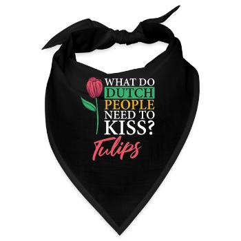 Tulpen Witzig Tulpen - Bandana - Schwarz - Vorne