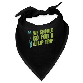 Tulpen Humor Tulpen - Bandana - Schwarz - Vorne