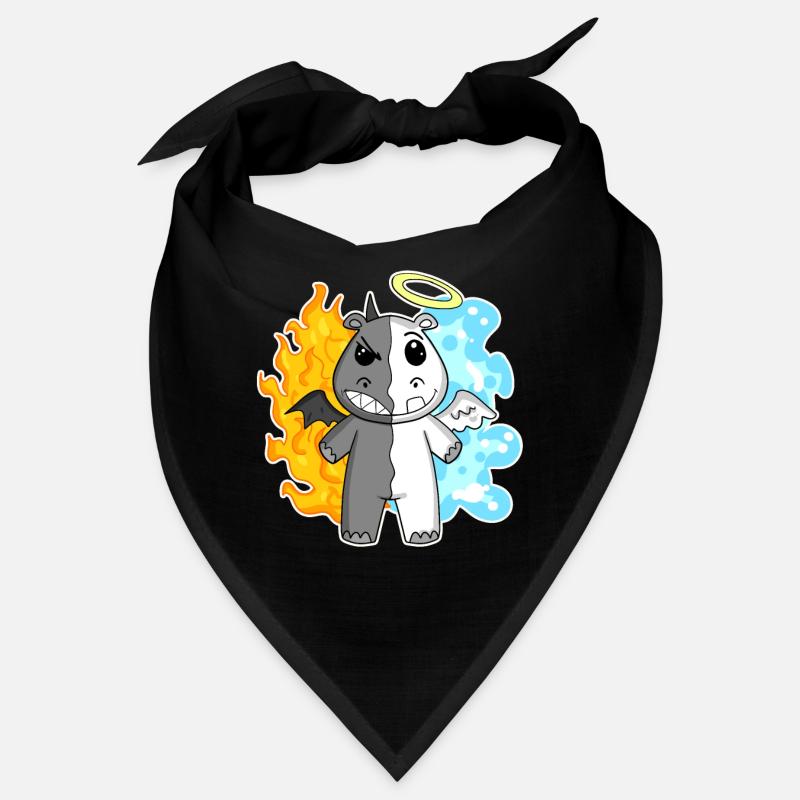 Hippo - Angel and Devil Bandana