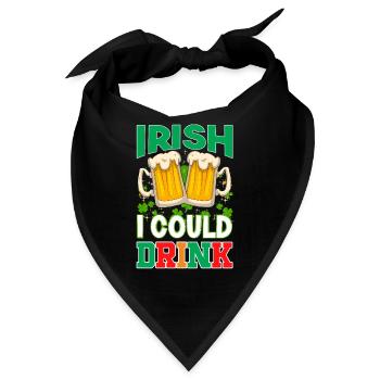 St Paddys St Patricksday St Patrick Day - Bandana - Schwarz - Vorne