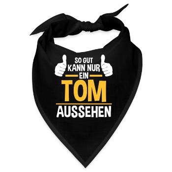 Tom - Bandana - Schwarz - Vorne