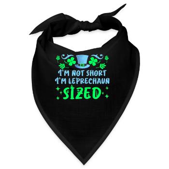 Nicht klein nur Leprechaun Size St. Patrick’s Day - Bandana - Schwarz - Vorne