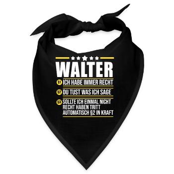 Walter - Bandana - Schwarz - Vorne