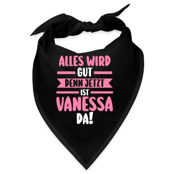 Vanessa - Bandana - Schwarz - Vorne