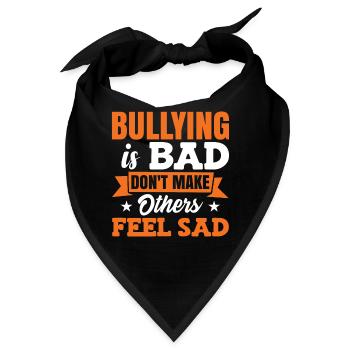 Anti-Mobbing-Einheitstag Mobbing-Bewusstsein - Bandana - Schwarz - Vorne