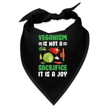 Vegane Freude - Bandana - Schwarz - Vorne