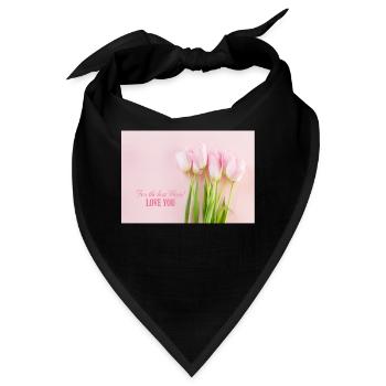 Beste Mutter Best Mom - Bandana - Schwarz - Vorne