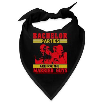 JUNGGESELLENABSCHIEDE VERHEIRATETE MÄNNER - Bandana - Schwarz - Vorne