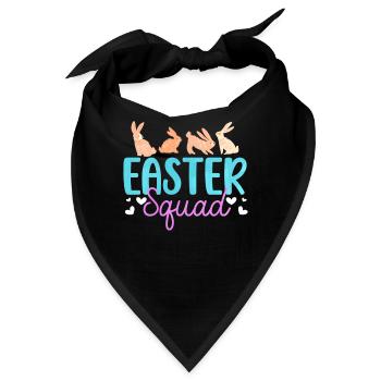 Ostern Kader Hoppy Kaninchen Christliche Ferien - Bandana - Schwarz - Vorne
