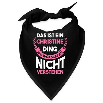 Christine - Bandana - Schwarz - Vorne