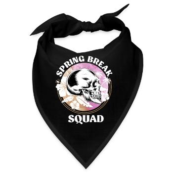 Spring Break Squad Sommerurlaub Spring Break - Bandana - Schwarz - Vorne