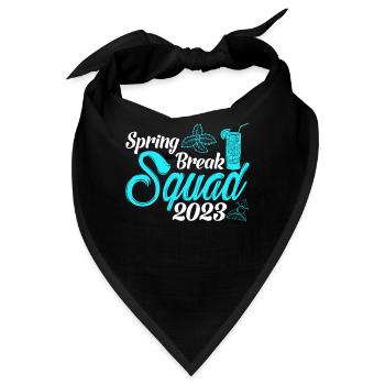 Spring Break Squad 2023 Urlaub Spring Break - Bandana - Schwarz - Vorne