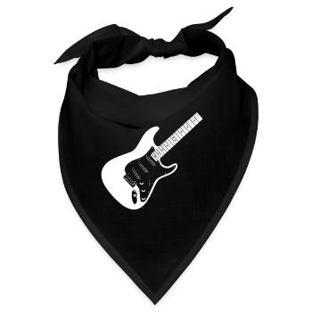 Gitarre - Bandana - Schwarz - Vorne