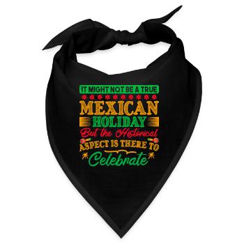 MEXIKANISCHER FEIERTAG, ABER DER HISTORISCHE ASPEKT IST DA - Bandana - Schwarz - Vorne