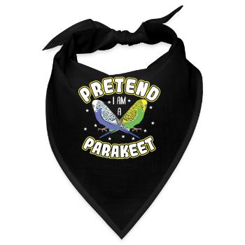 Tu So, Als Wäre Ich Ein Sittich - Bandana - Schwarz - Vorne